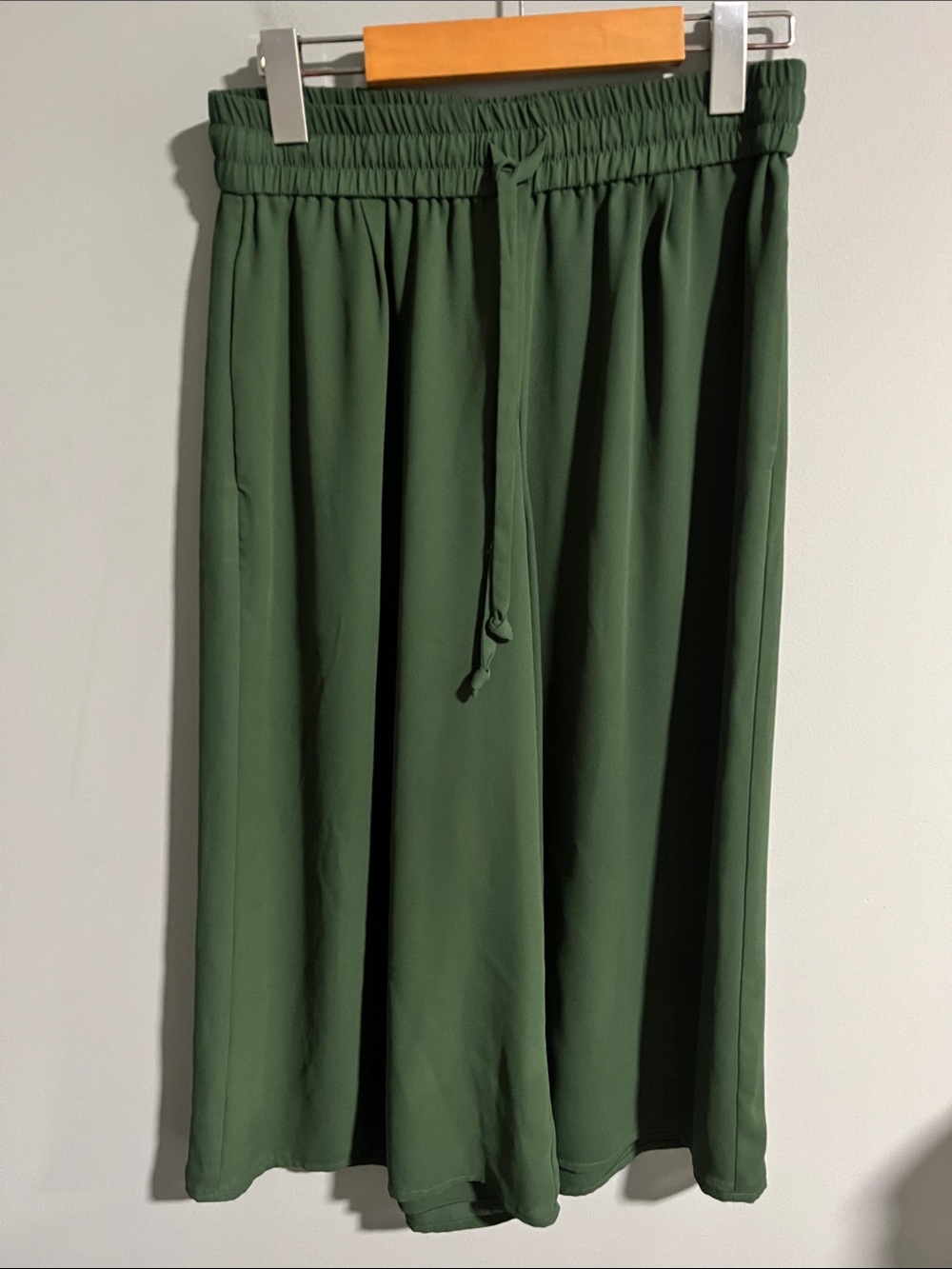 Aritzia Babaton Green Luiz Culotte Wide Leg Pants